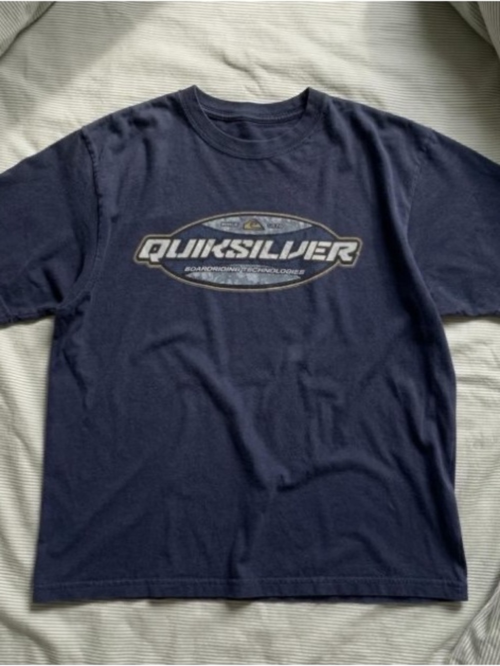 Gildan Navy Short Sleeve Tee with Quiksilver